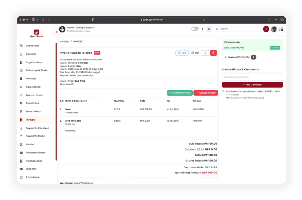 Invoice & Payments Photo